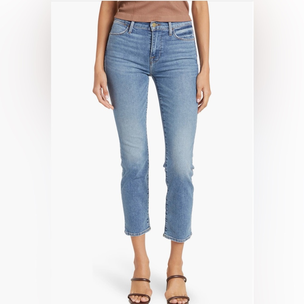 Frame le high straight jeans size 33 NWT - Picture 1 of 12